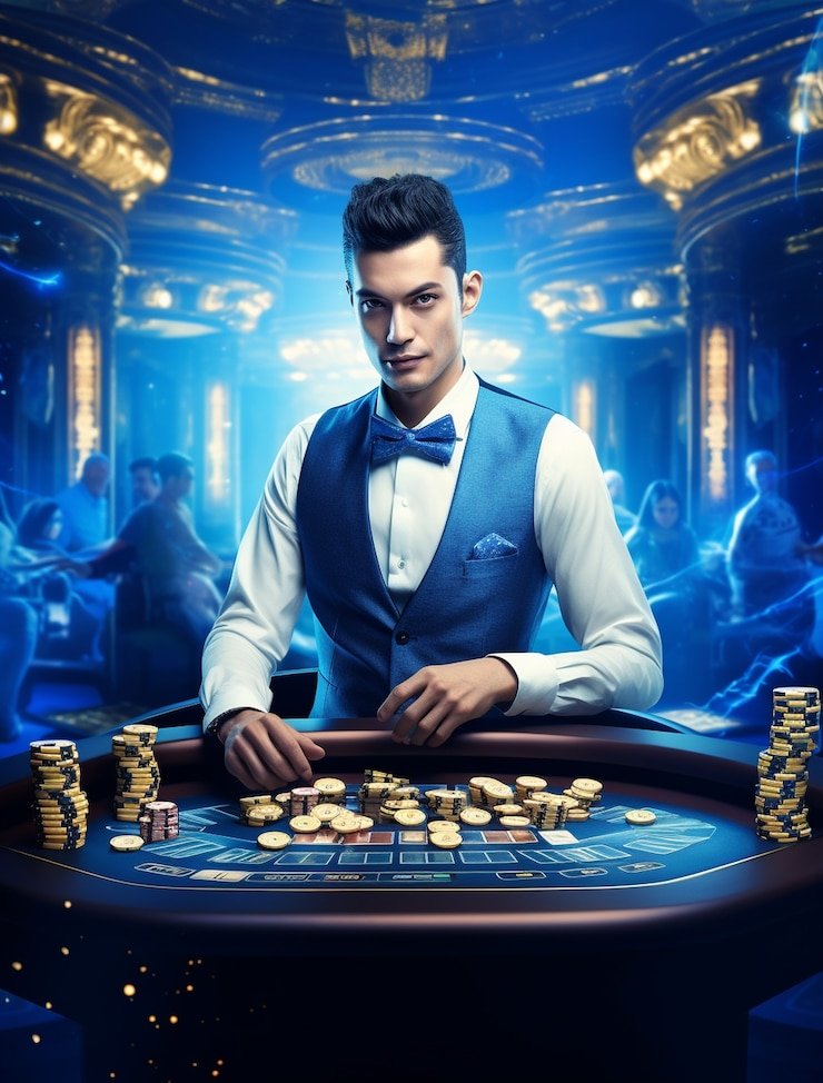 Live Roulette table at 07 togel with croupier and spinning wheel